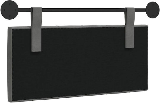 vidaXL Μαξιλάρι για Κεφαλαρι Υφασμάτινο Γκρι 90x55cm