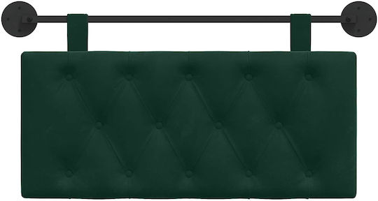 vidaXL Fabric Bed Headboard Cushion Green 100x55cm