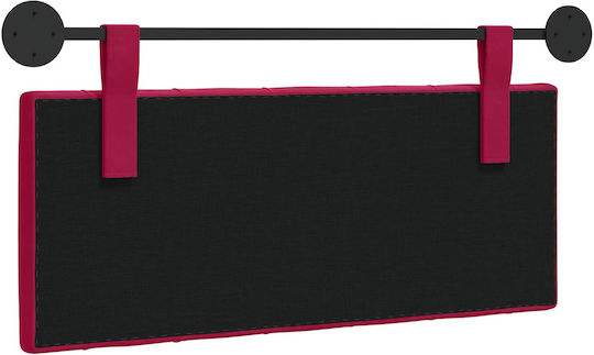 vidaXL Fabric Bed Headboard Cushion Red 110x55cm
