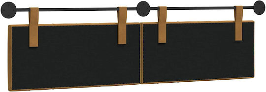 vidaXL Fabric Brown Bed Headboard Cushion 190x55cm