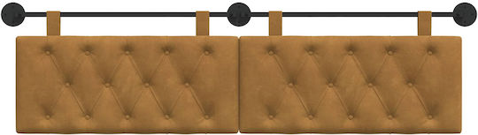 vidaXL Fabric Brown Bed Headboard Cushion 190x55cm