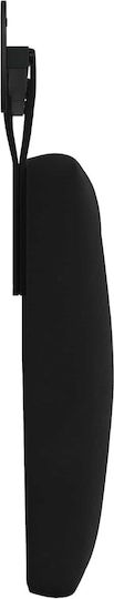 vidaXL Stoff-Kopfstütze Für Betten Schwarz 210x55cm