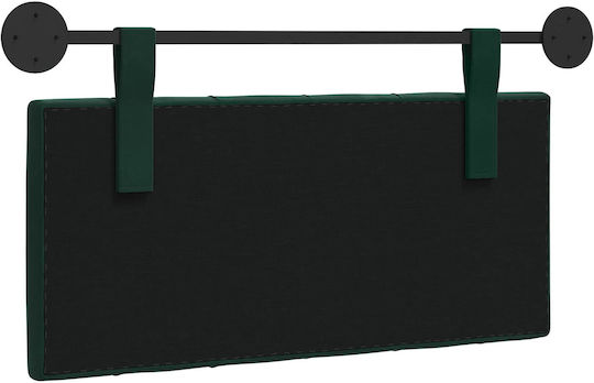 vidaXL Fabric Bed Headboard Cushion Green 90x55cm