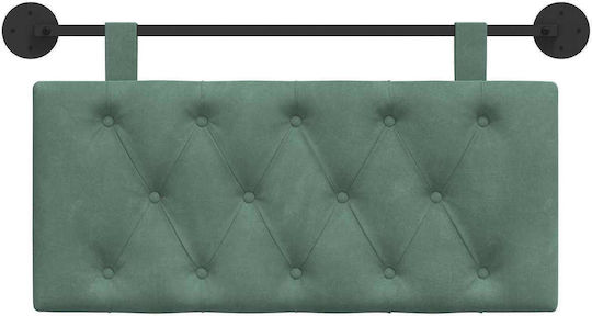 vidaXL Fabric Bed Headboard Cushion Green 100x55cm