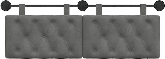 vidaXL Μαξιλάρι για Κεφαλαρι Υφασμάτινο Γκρι 150x55cm