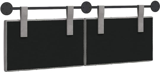 vidaXL Μαξιλάρι για Κεφαλαρι Υφασμάτινο Γκρι 150x55cm