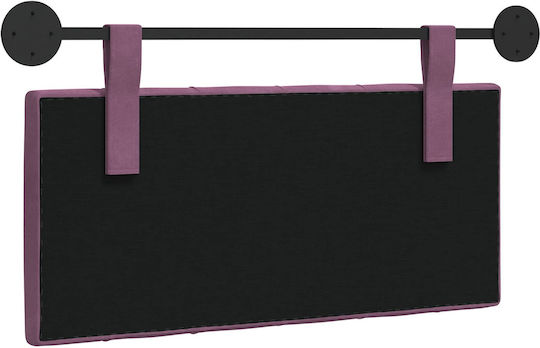 vidaXL Stoff-Kopfstütze Für Bett Lila 100x55cm