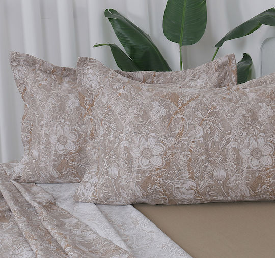 Beauty Home 12680 Σετ Υπέρδιπλο 4τμχ 230x260εκ. Καφέ