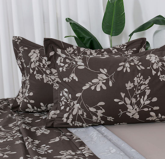 Beauty Home 12693 Σετ Υπέρδιπλο 4τμχ 230x260εκ. Καφέ
