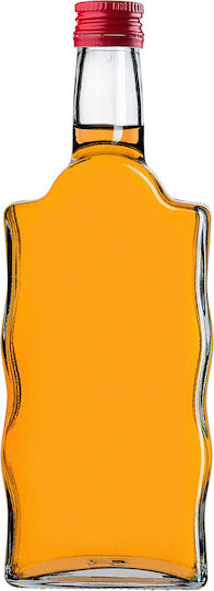 Glass Bottle Liqueur 500ml Red Cap 5 Pcs