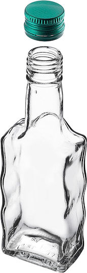 Kadax Glasflasche Likör 200ml Grüne Kappe 10 Stück