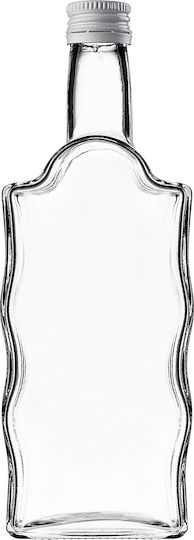 Glass Bottle Liqueur 500ml White Cap 1 Pc