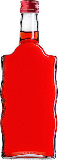 Glass Bottle Liqueur 500ml Red Cap 10 Pcs