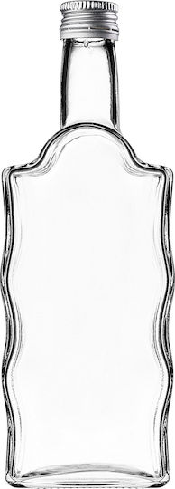 Glass 500ml Liqueur Bottle Silver Cap 1 Pc
