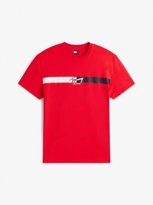 Signature T-shirt Κόκκινο