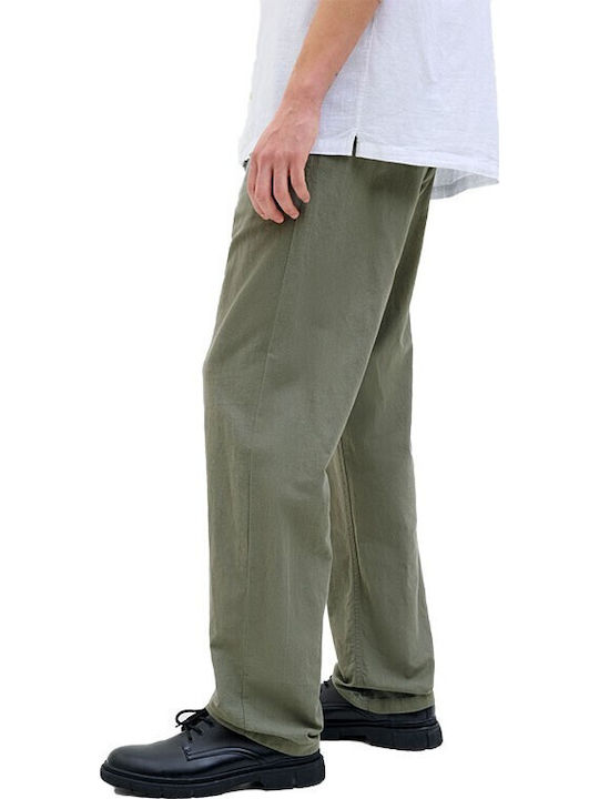 Pantaloni Chino cu Croială Relaxed Dusty Olive