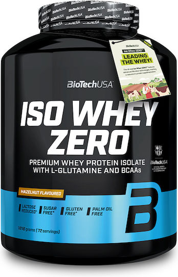 Biotech Usa Iso Whey Zero 1816g Cookies & Cream & Katerelos Fitness Shaker 600ml Black Custom Bundle