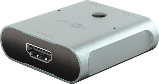 Goobay HDMI Switch 77791 2 In 1 8K/60Hz Gray DM130644