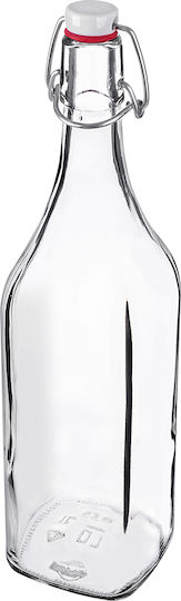 Kadax Kadax Glas Wasser Flasche Mit Clip Transparent 1000ml