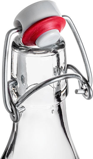 Kadax Kadax Glas Wasser Flasche Mit Clip Transparent 1000ml