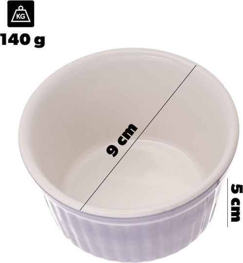 Kadax Formă Pentru Souffle Ceramică 9x9cm 6 Bucăți