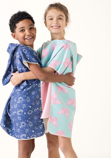 Kentia Float Kid's Beach Poncho Turquoise 60 x 60cm