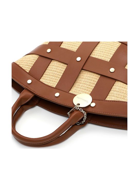 Straw Women's Handbag Tabac Brown