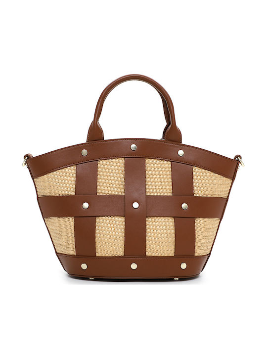 Straw Women's Handbag Tabac Brown