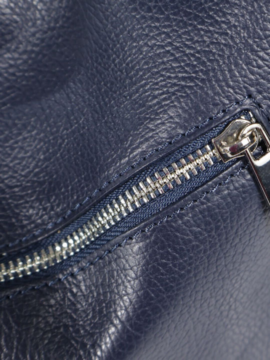 Damentasche Aus Leder Schulter Crossbody Blau