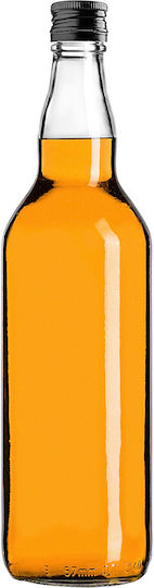 Sticlă 700ml Capac Negru 5 Bucăți
