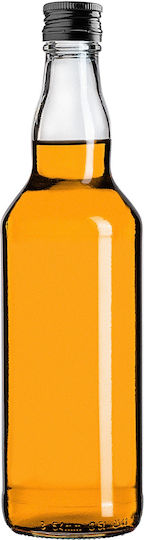 Glass Bottle 500ml Black Cap 10 Pcs