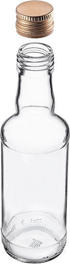 Glass Bottle 200ml Golden Cap 10 Pcs