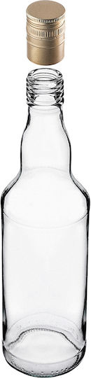 Sticlă 500ml Lungă Capac Auriu 10 Bucăți