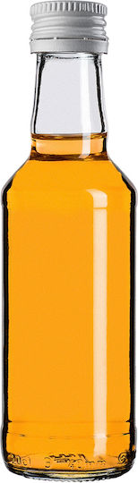 Glass Bottle 200ml White Cap 10 Pcs