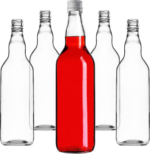 Glass Bottle 700ml White Cap 1 Pc