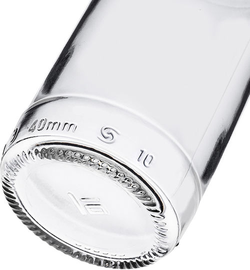 Glassflasche 200ml Silberne Kappe 1 Stück