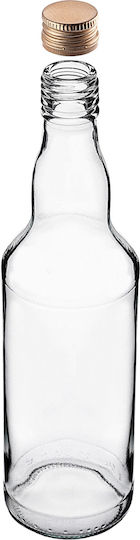 Glass Bottle 500ml Golden Cap 10 Pcs
