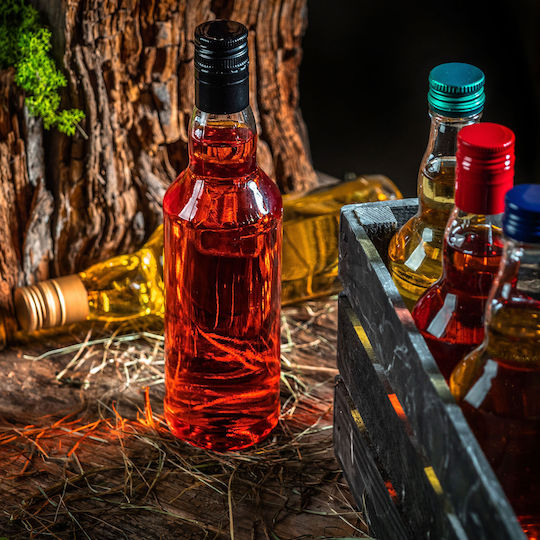 Glass Bottle 500ml Green Cap 10 Pcs