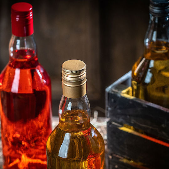 Glass Bottle 700ml Long Red Cap 1 Pc