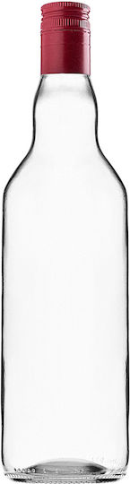 Glass Bottle 700ml Long Red Cap 1 Pc