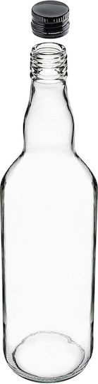 Sticlă De Sticlă 700ml Capac Negru 1 Buc