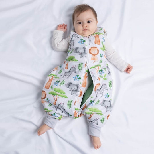 Kidizi Sac de Dormit de Vară cu Picioare 0.5 tog Verde