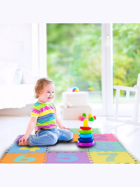 MalPlay Puzzle De Podea Educativ Pentru Copii Cu Numere 10 Piese