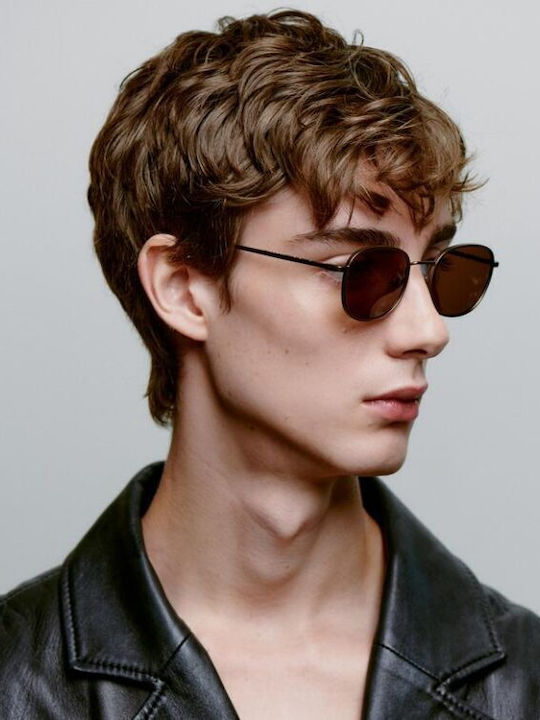 A.Kjaerbede Unisex Sunglasses With Brown Frame KL2505-005