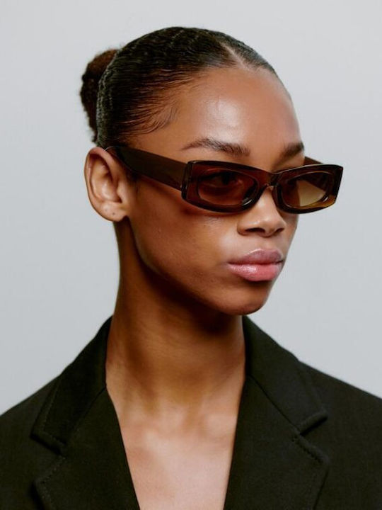 A.Kjaerbede Unisex Sunglasses With Brown Frame KL2502-006