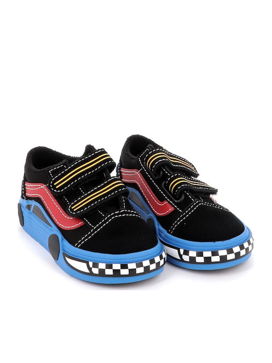 Old Skool V Παιδικά Sneakers με Σκρατς Μαύρα