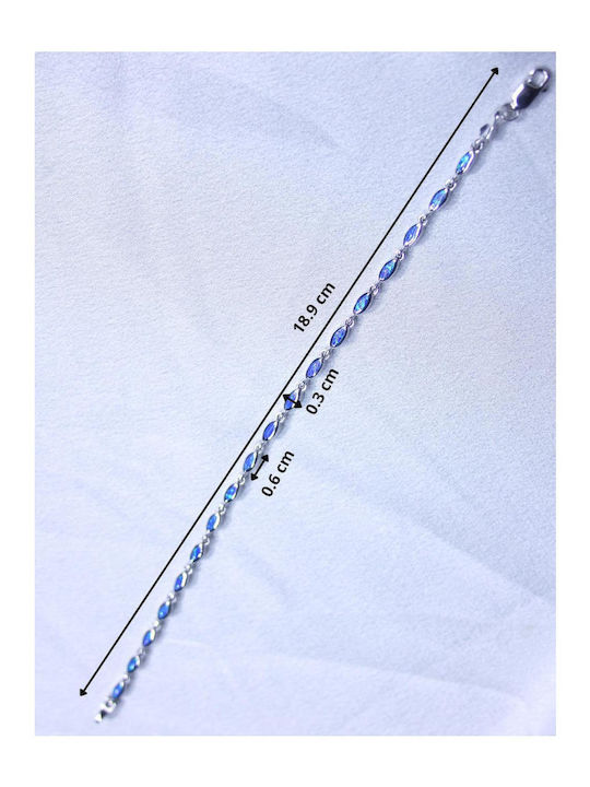 Γυναικείο Βραχιόλι από Ασήμι 18.9cm