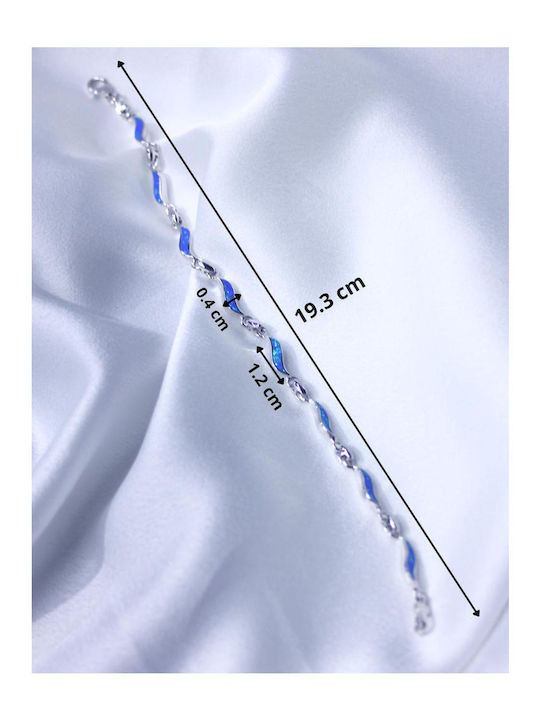 Γυναικείο Βραχιόλι από Ασήμι 19.3cm