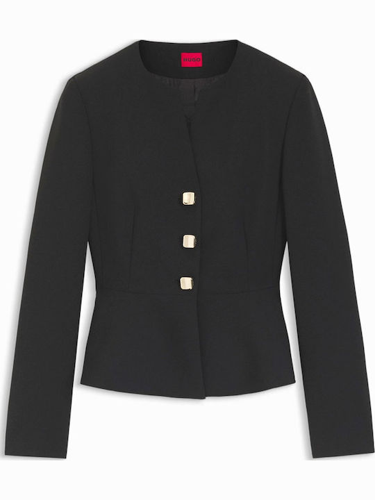 Hugo Women's Waisted Blazer Black