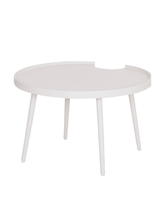 Sitting Room Table for Small Outdoor Spaces Aluminum Teroc White 70x70x44cm